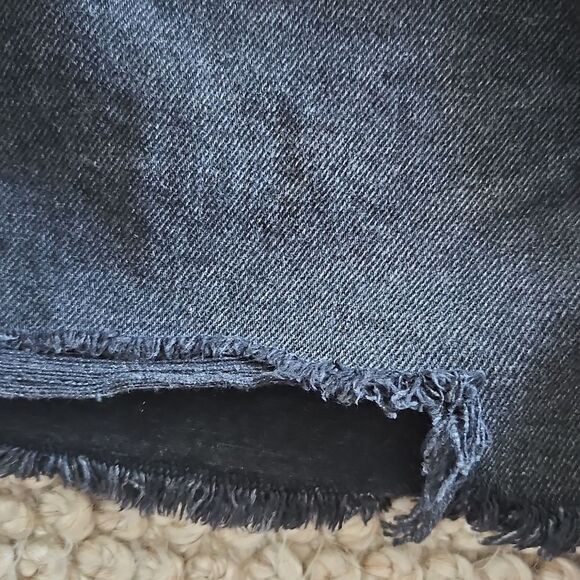 Aeropostale 90s High-Rise Cut-off Black Wash Shorts Size 00 - Picture 6 of 9